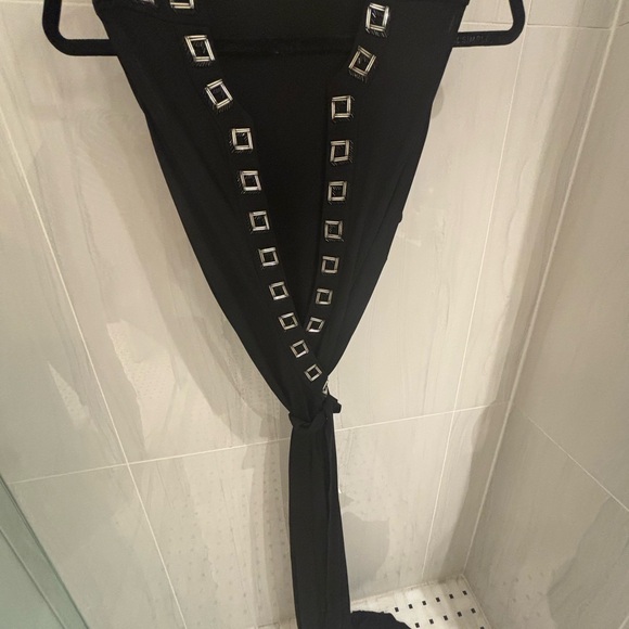 Long DVF wrap dress with beading - Picture 2 of 4